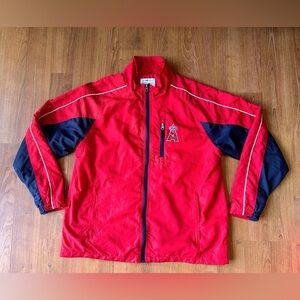 Carl Banks Angels long sleeve lightweight windbreaker shell zip up Jacket L